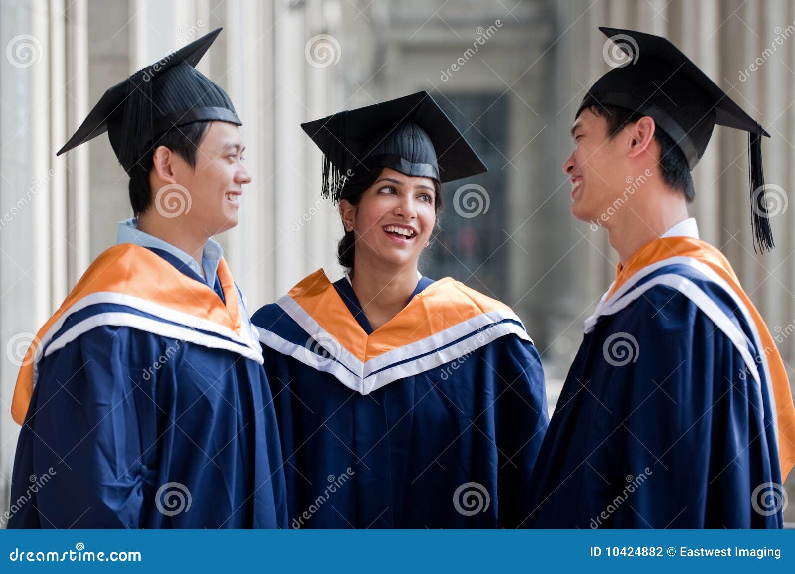 graduates chatting