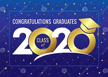 Graduating Class of 2020 Vector Illustration Stock Vector ...