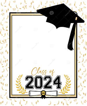 Graduation Background Template 2024 Stock Photo CartoonDealer 