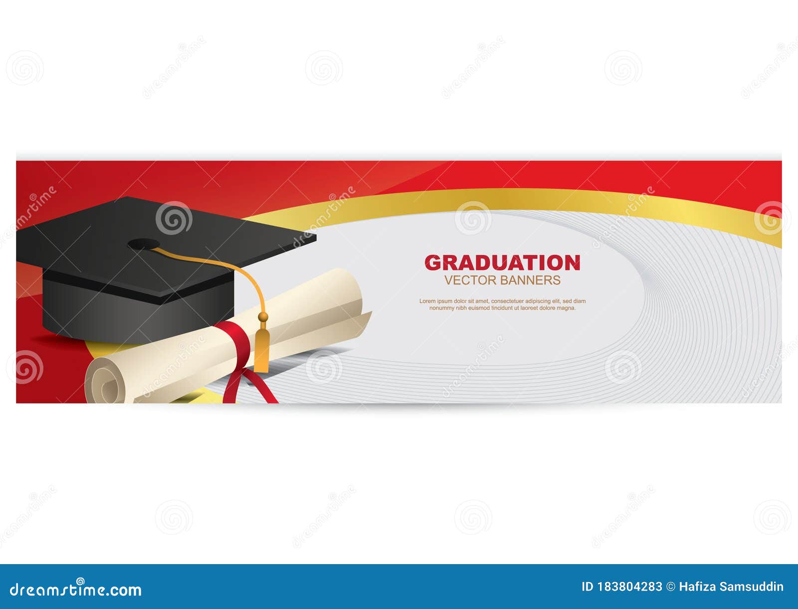 Download Graduation Banner. Vector Illustration Decorative ...