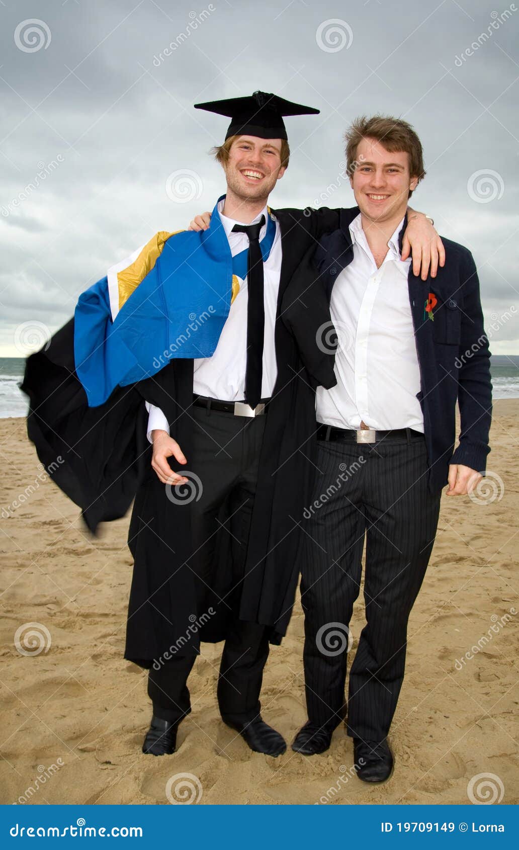 Graduation brothers stock image. Image of academic, smiling 19709149