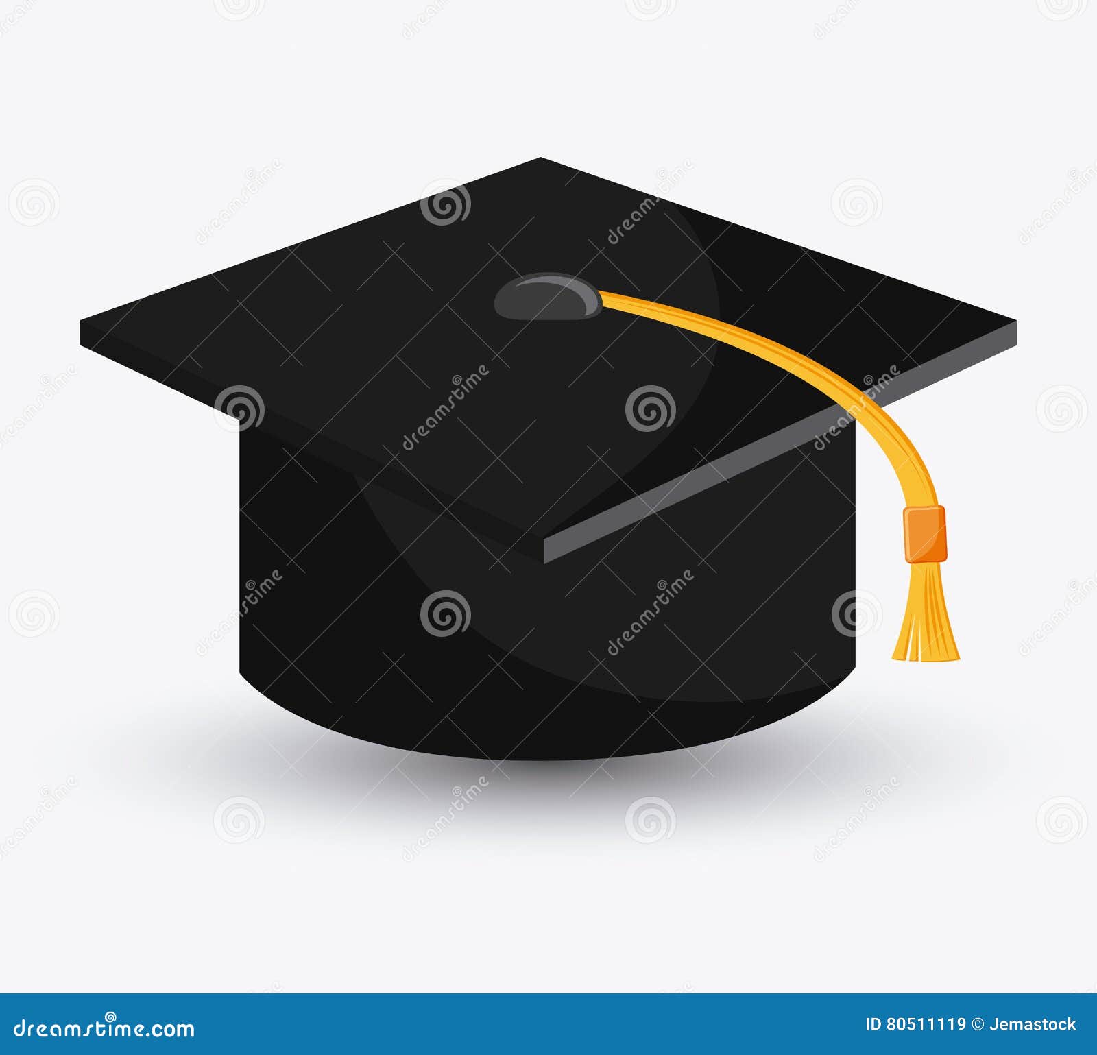 Graduation Cap Cloth Design Stock Vector - Illustration of accessory ...