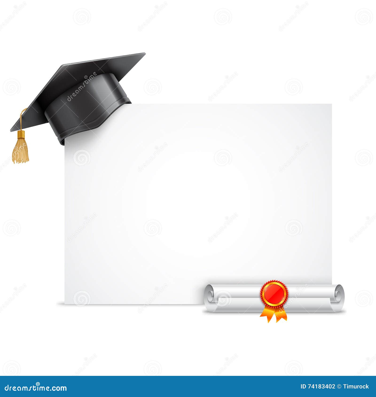 Download Graduation Cap And Diploma Scroll Stock Vector ...