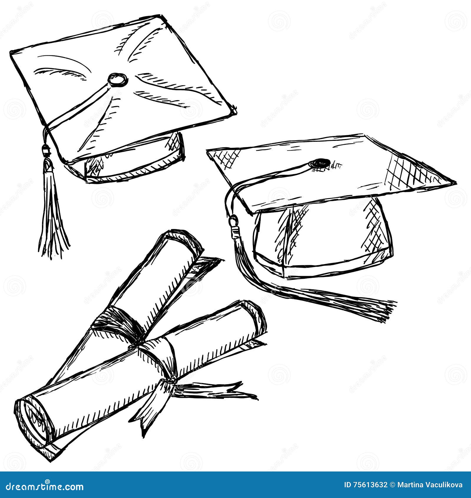 Free Vector  Back to school lettering with graduation cap and doodles