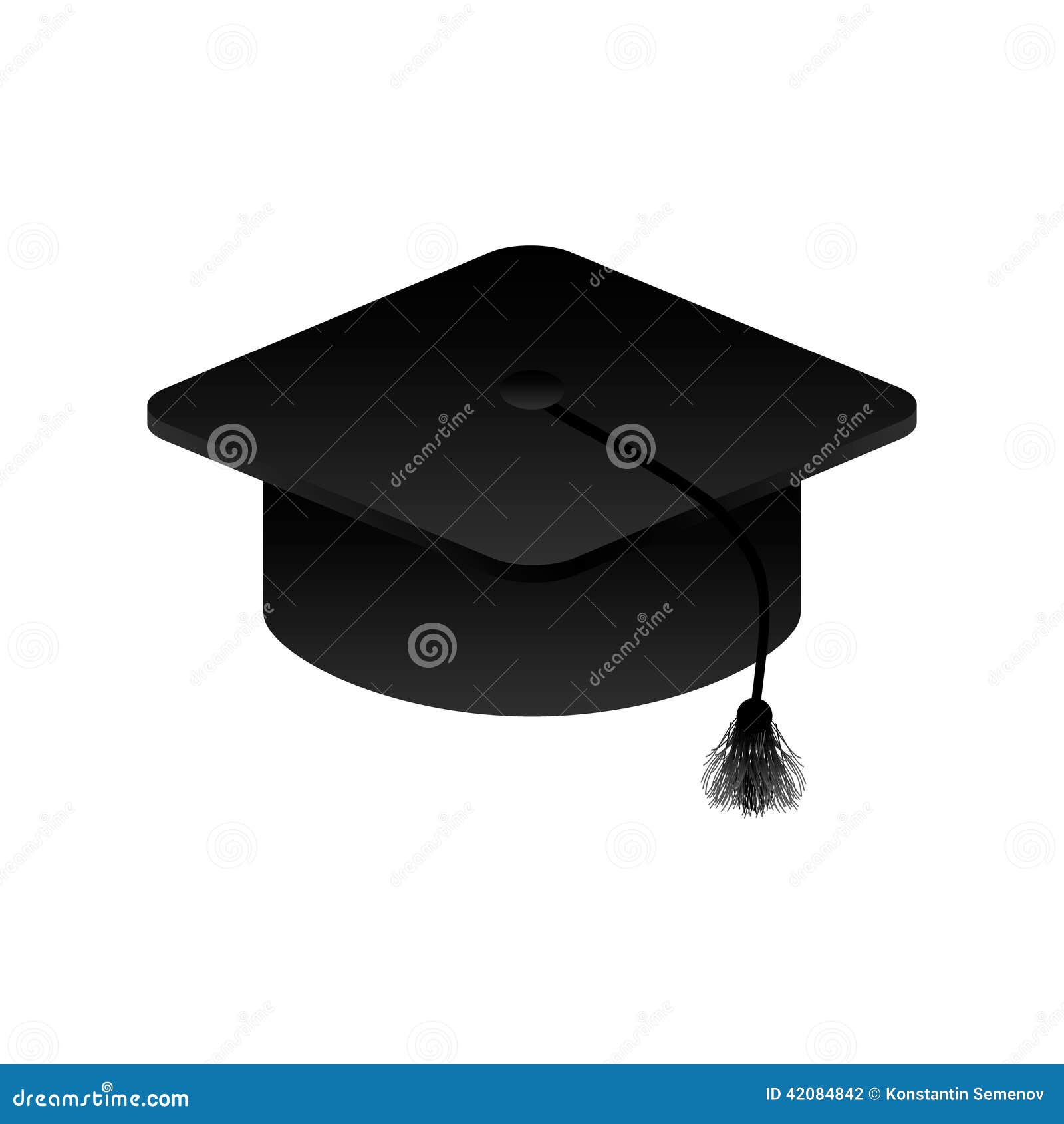 Graduation cap icon stock vector. Illustration of ceremony - 42084842