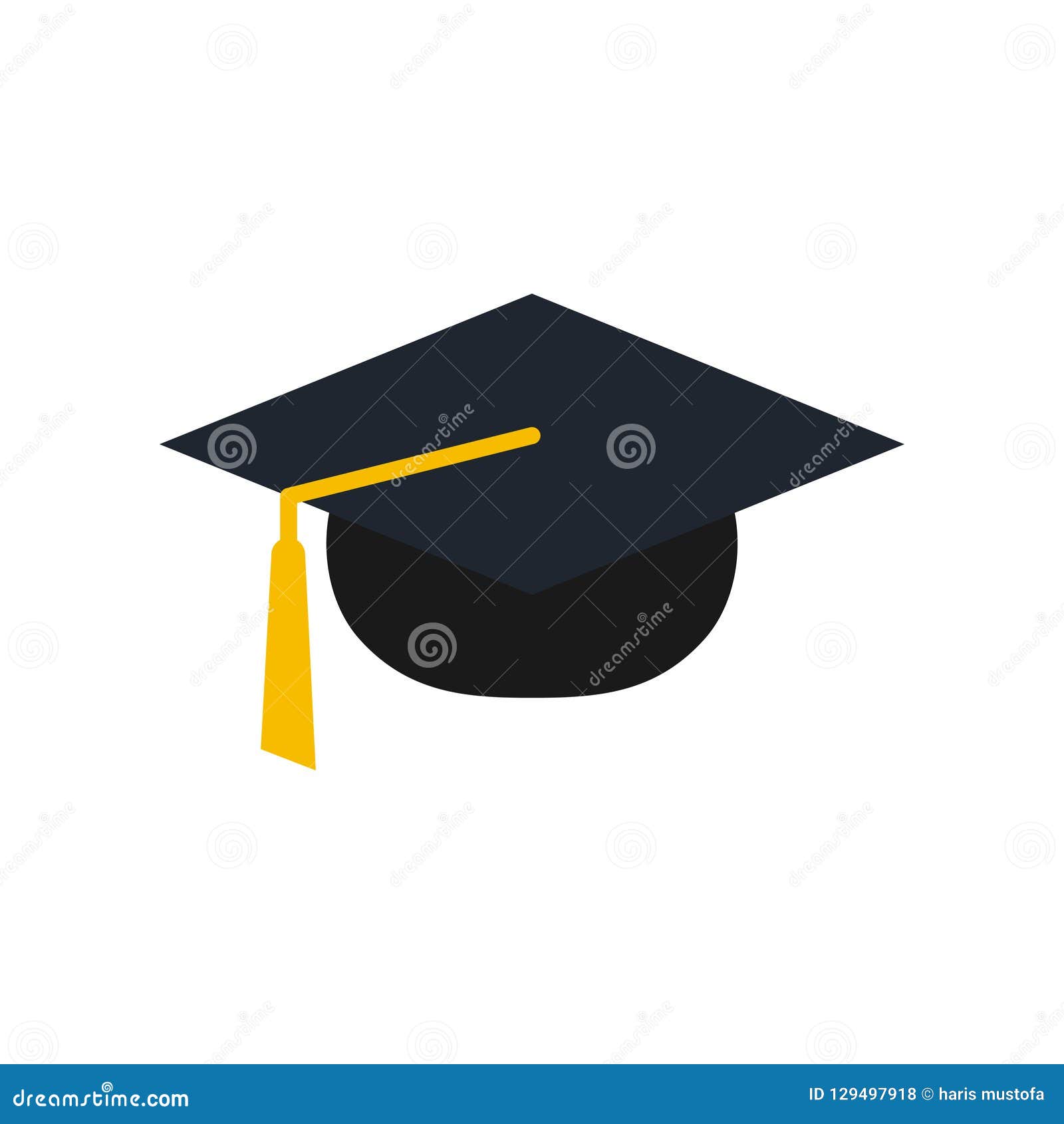 Graduation Cap Logo Icon Design Template Vector Illustration Stock ...