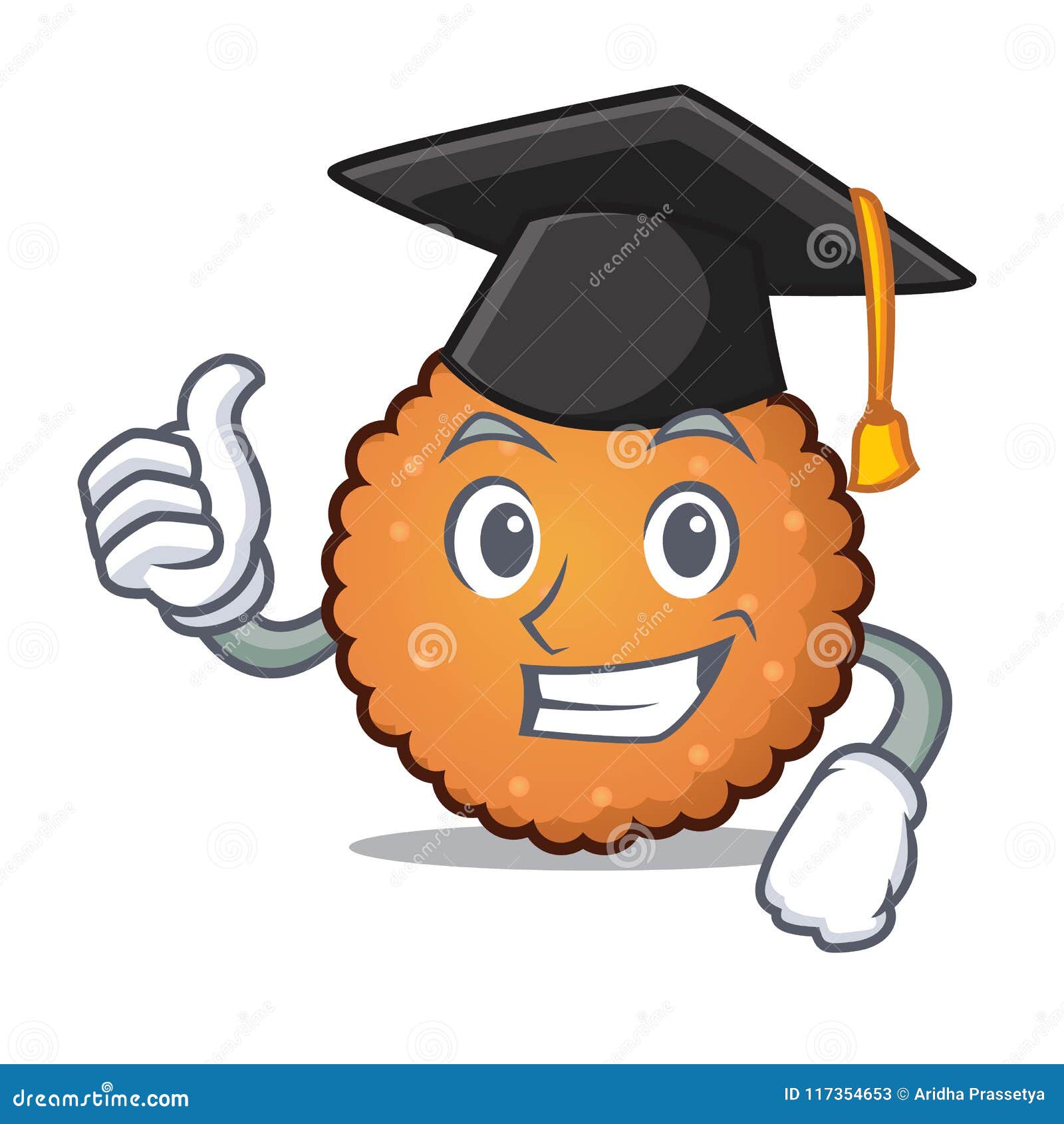 Graduation Cookies Character Cartoon Style Stock Vector - Illustration ...