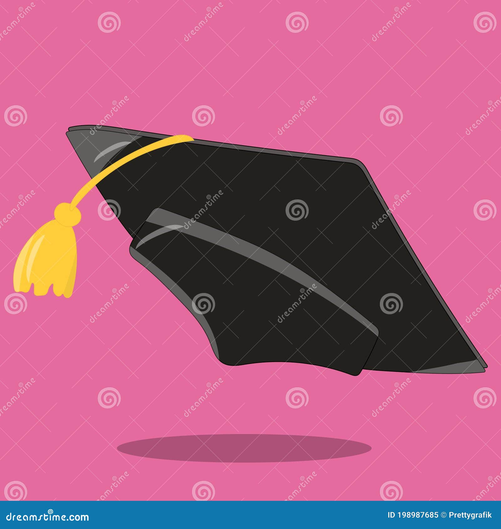 Graduation girls hat2 07 stock vector. Illustration of girls - 198987685