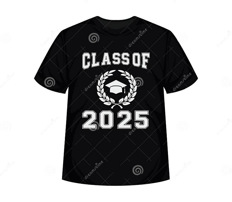 Senior Class of 2025 Graduation Greeting Card Vector Design