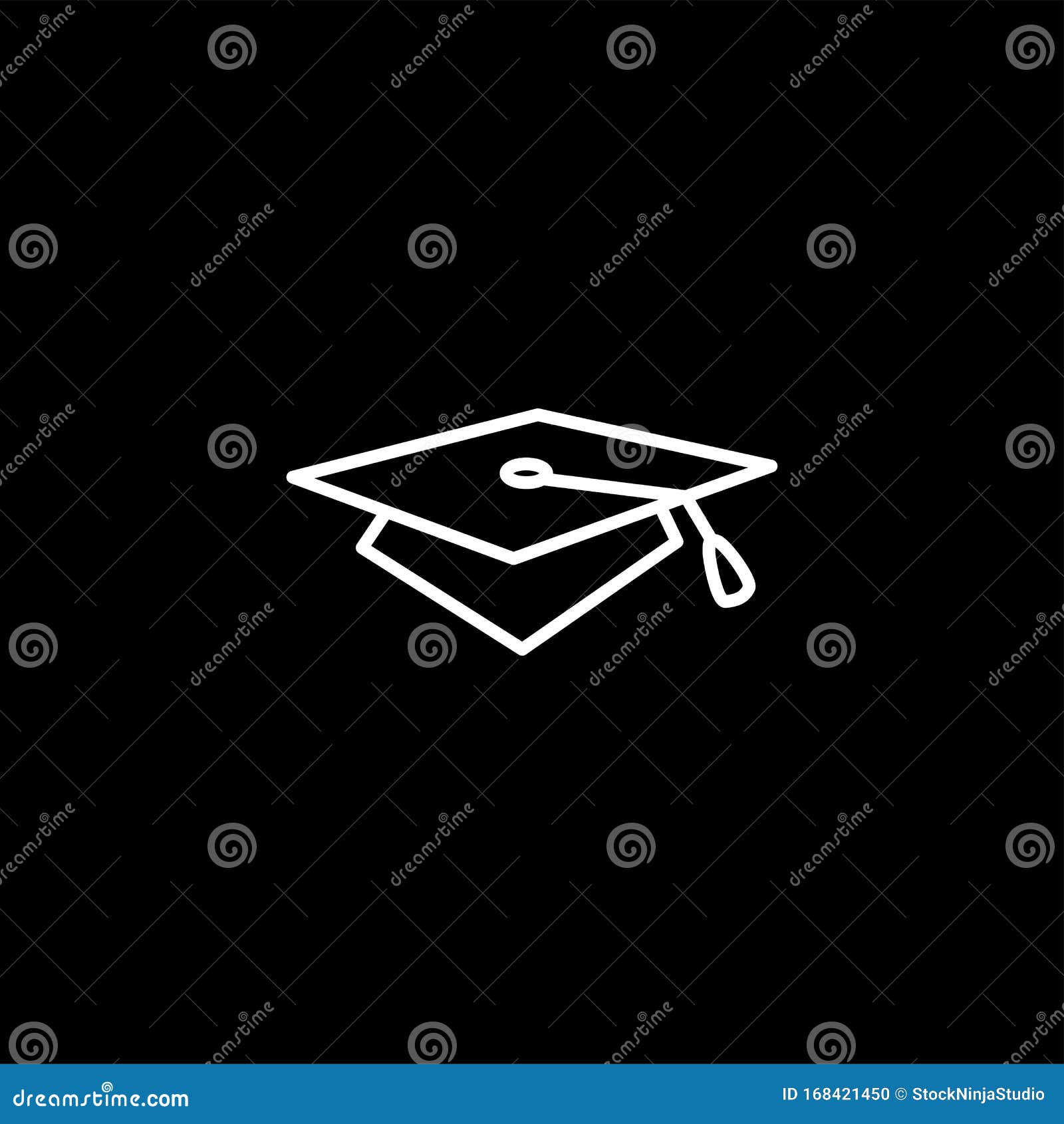 Biểu tượng nón tốt nghiệp trên nền đen - Sự kết hợp hoàn hảo giữa biểu tượng nón tốt nghiệp và nền đen sẽ mang lại một bức ảnh tuyệt vời cho buổi lễ tốt nghiệp của bạn. Hãy xem ngay!