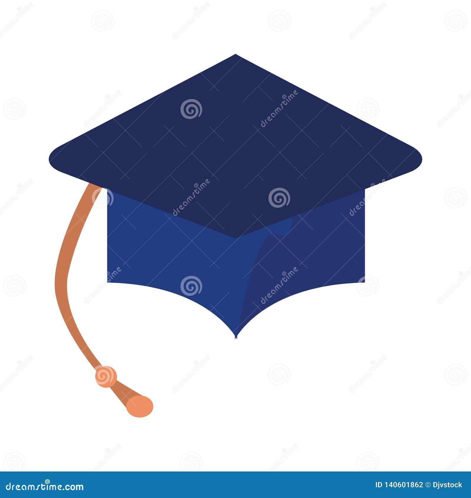 Graduation hat school stock vector. Illustration of sign - 140601862