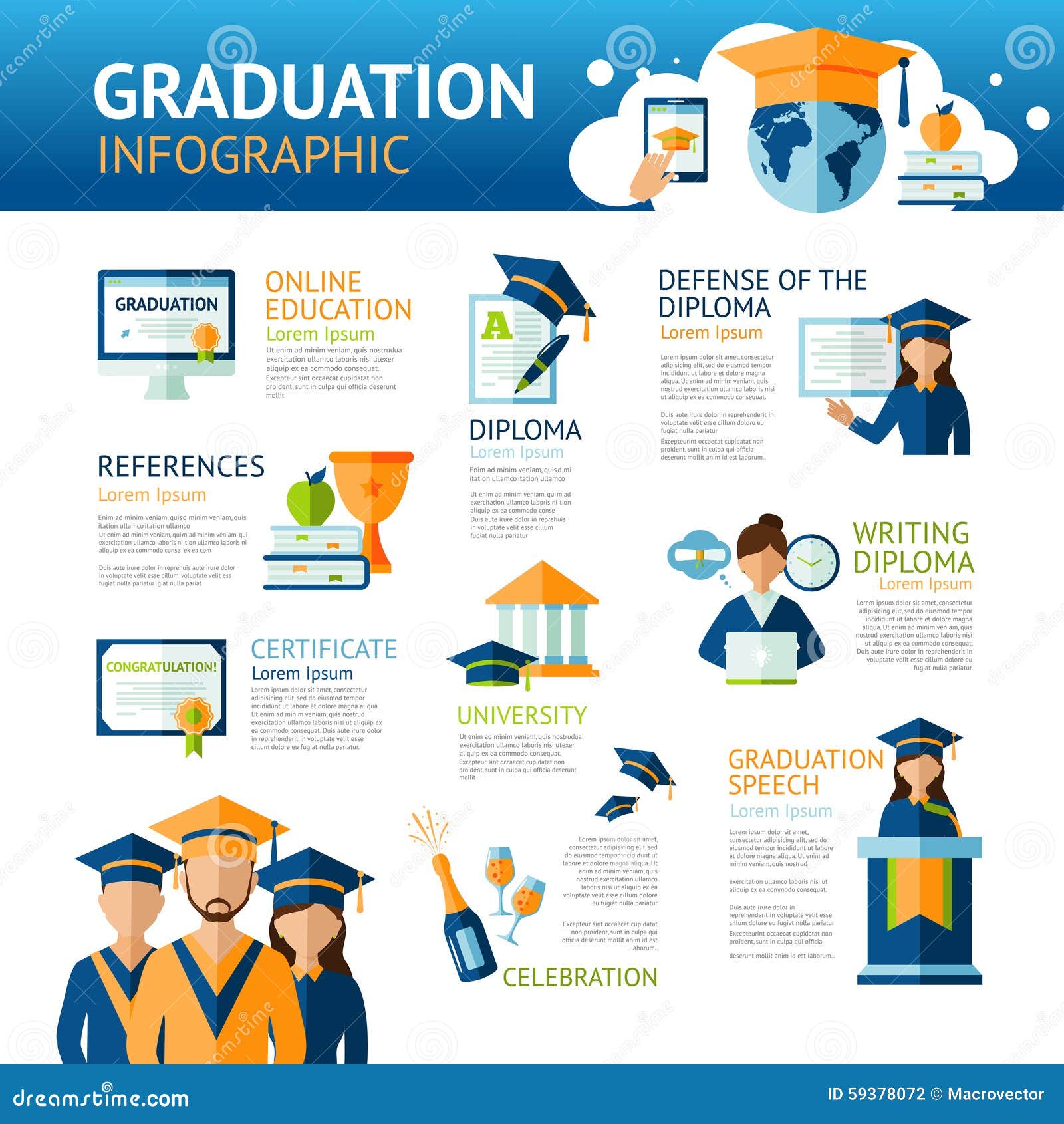 Graduation Infographics Set Stock Vector Illustration Of Academic graduation-infographics-set-stock-vector-illustration-of-academic