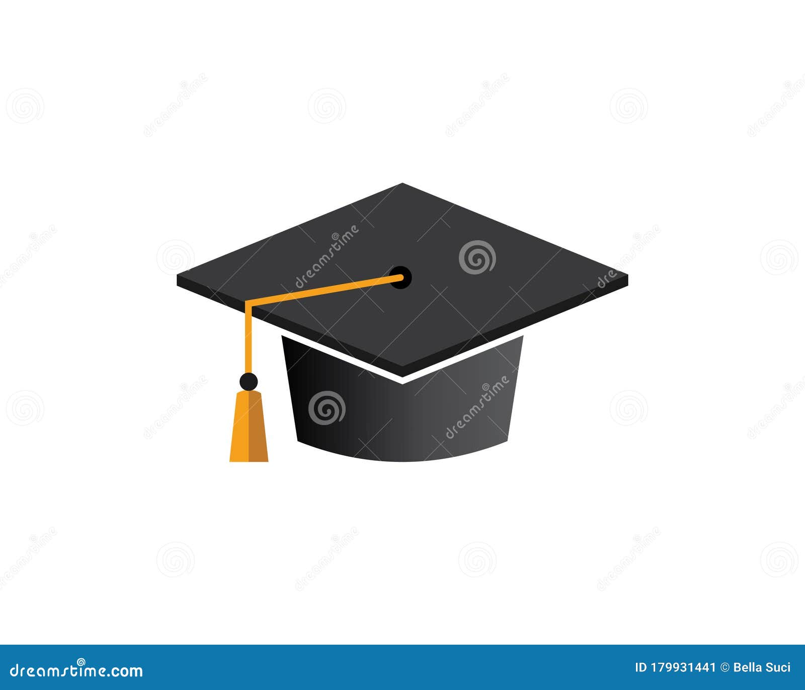 Graduation Logo, Education Logo Template with 3d Design Stock Vector ...