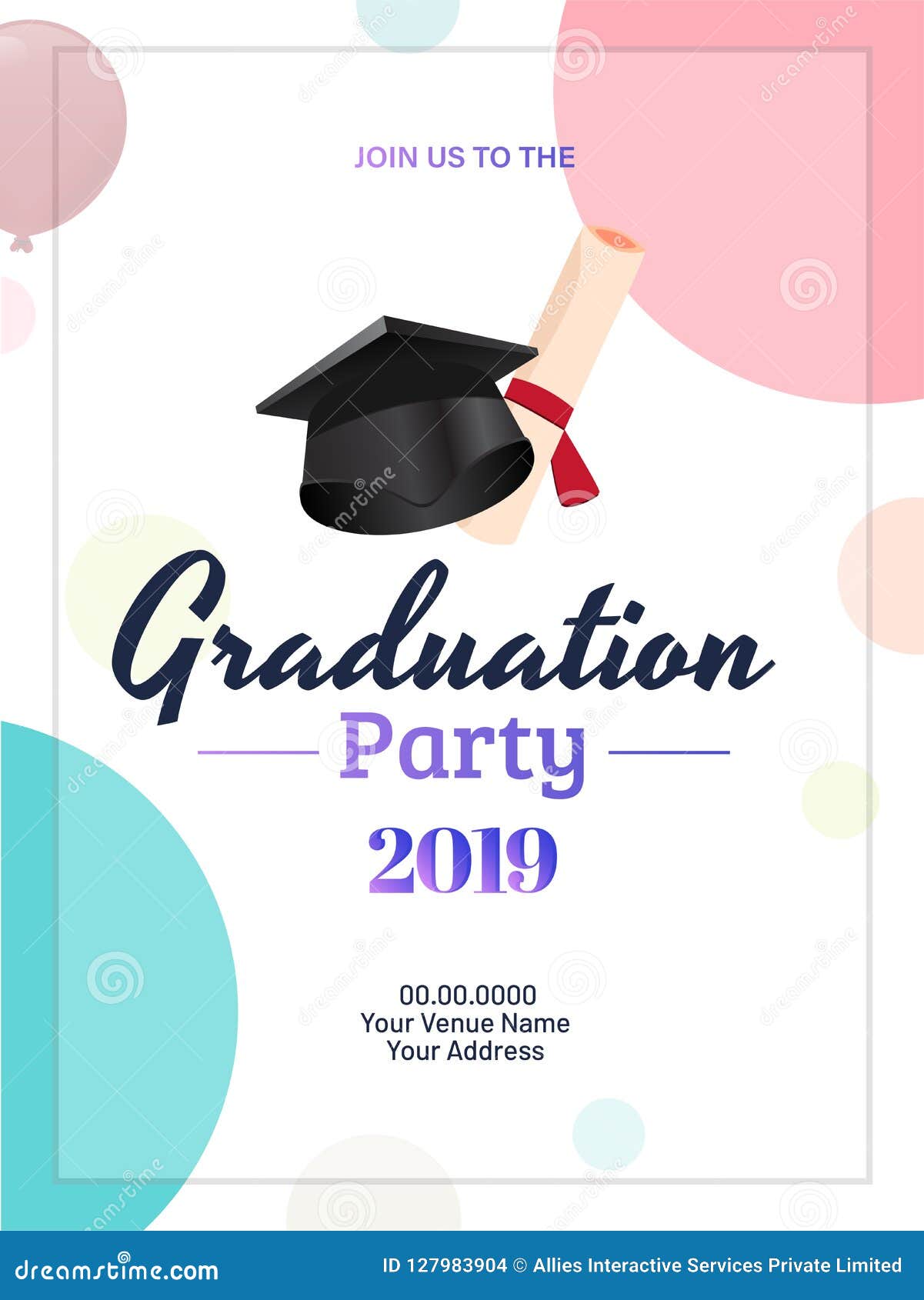 Graduation Party 23 Invitation Card or Template Design with Il Regarding Graduation Party Flyer Template