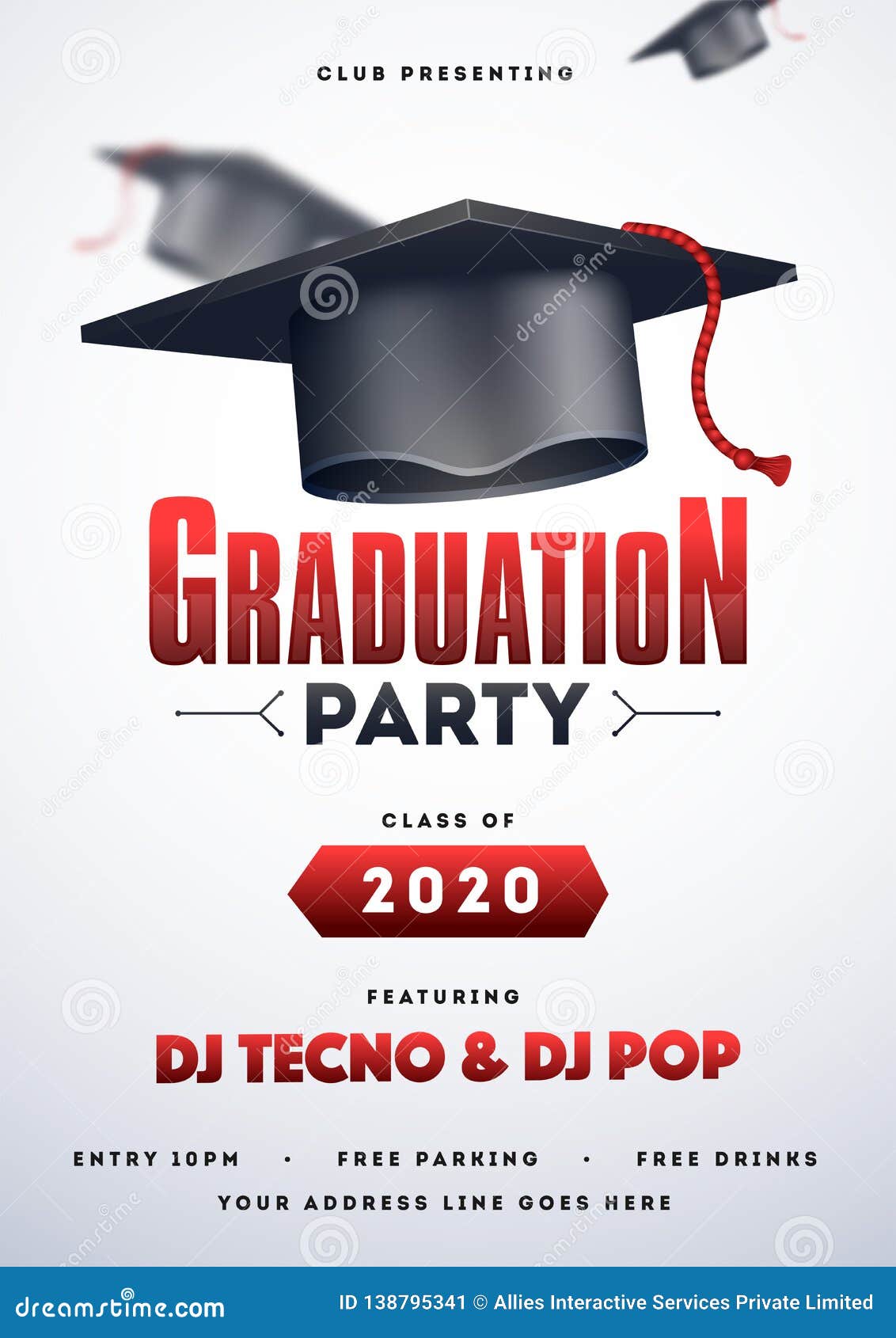 Graduation Party Flyer Template Free from thumbs.dreamstime.com