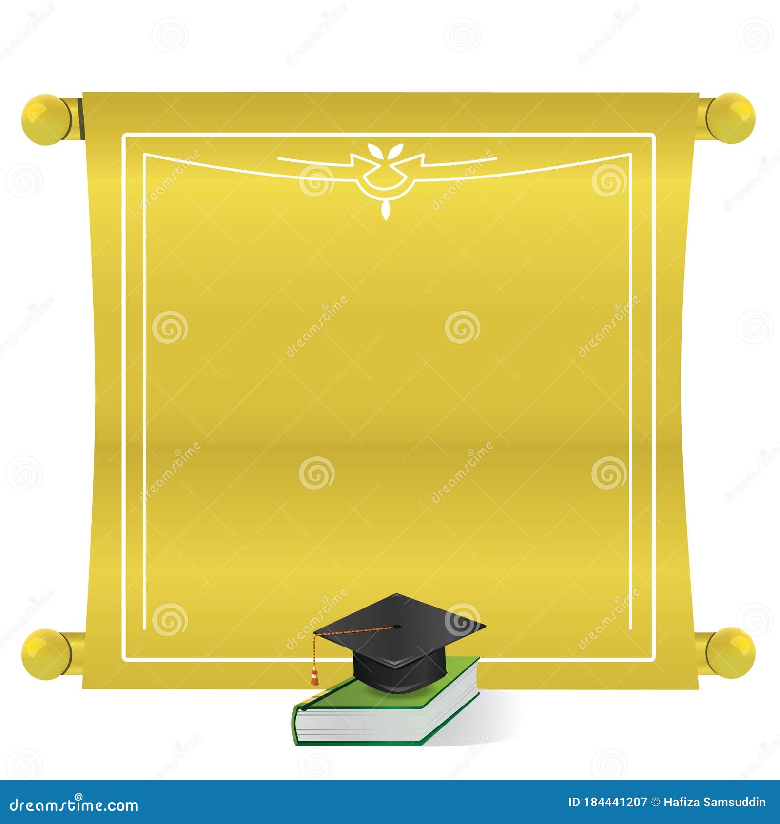 Download Graduation Scroll. Vector Illustration Decorative Background Design Stock Illustration ...