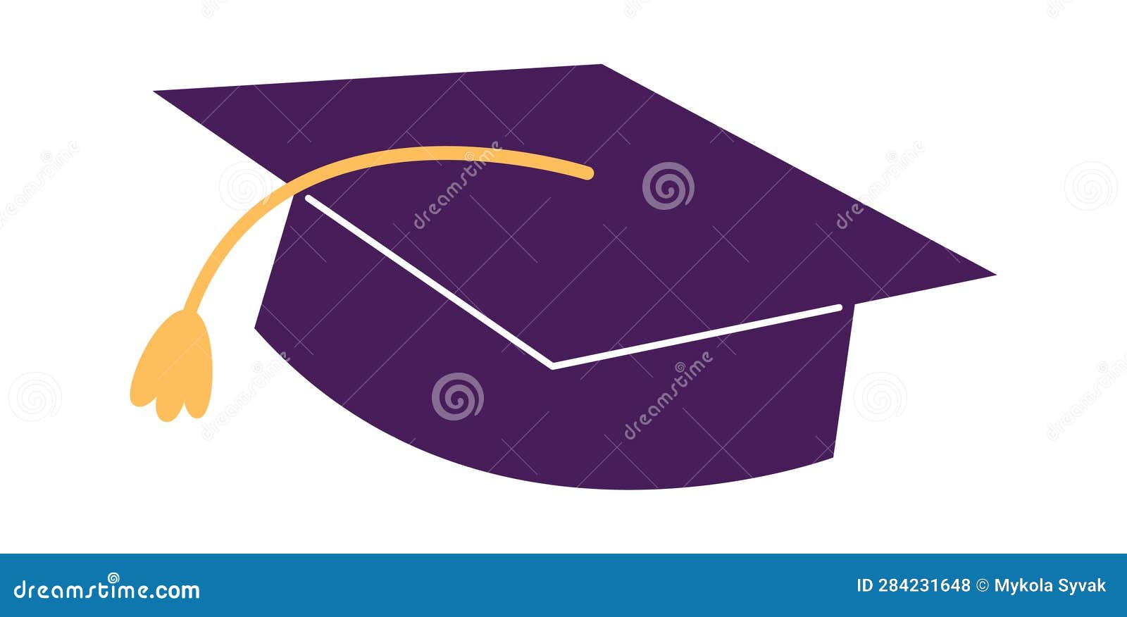 Graduation Study Hat stock vector. Illustration of vector - 284231648