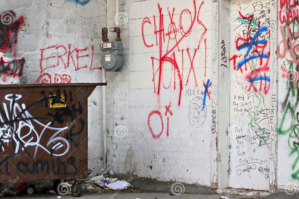 Graffiti stock image. Image of ruin, illegal, scribbling 274285