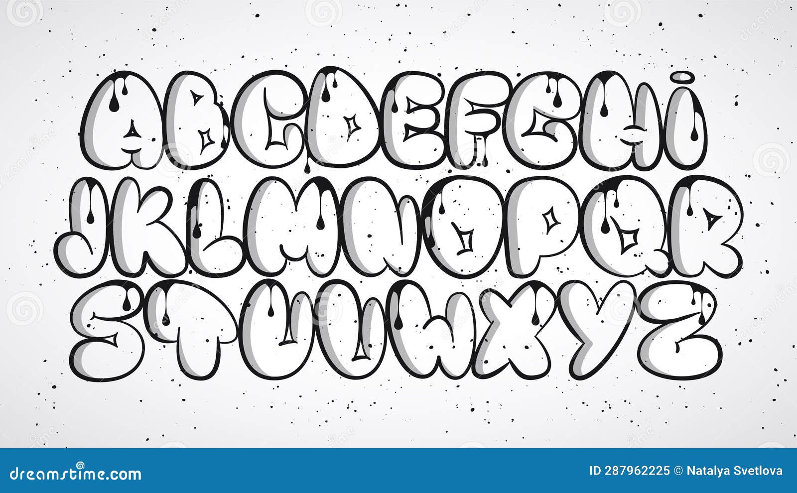 lowercase bubble letters alphabet