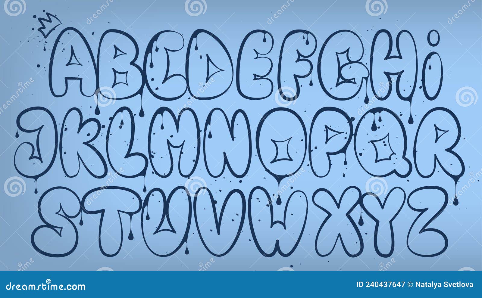 lowercase bubble letters alphabet