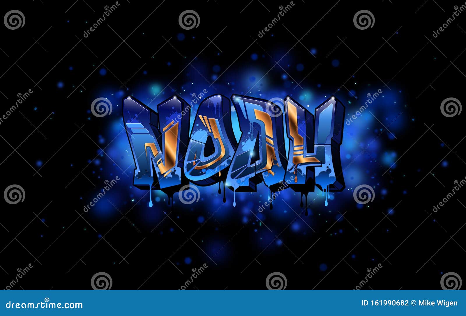 Noah Name Text Graffiti Word Design Stock Illustration ...