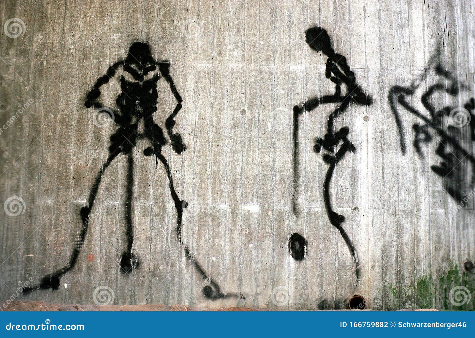 Graffiti on Concrete Wall Death Playing Jojo Editorial Photography