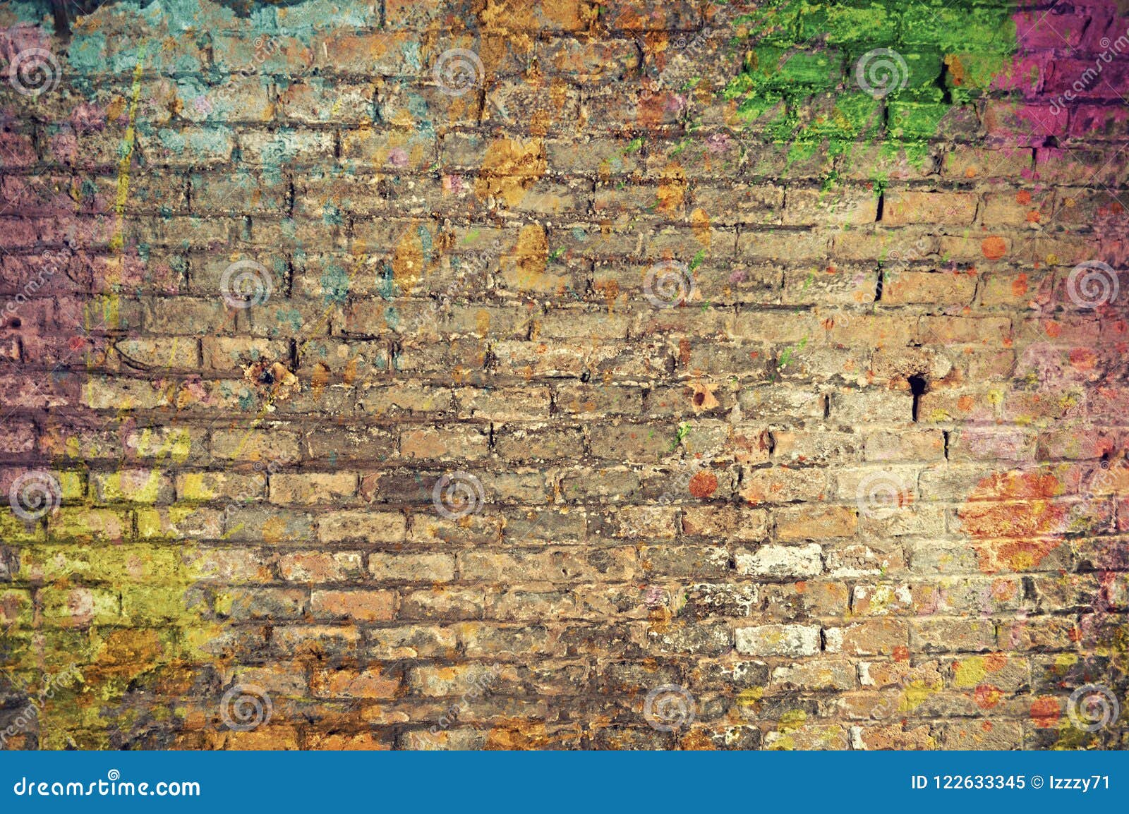 Graffiti brick wall stock image. Image of grunge, texture 122633345