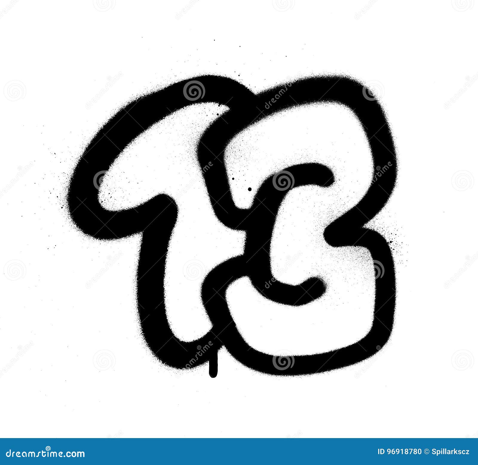 Graffiti Bubble Shaped Alphabet Set Vector Illustration | CartoonDealer