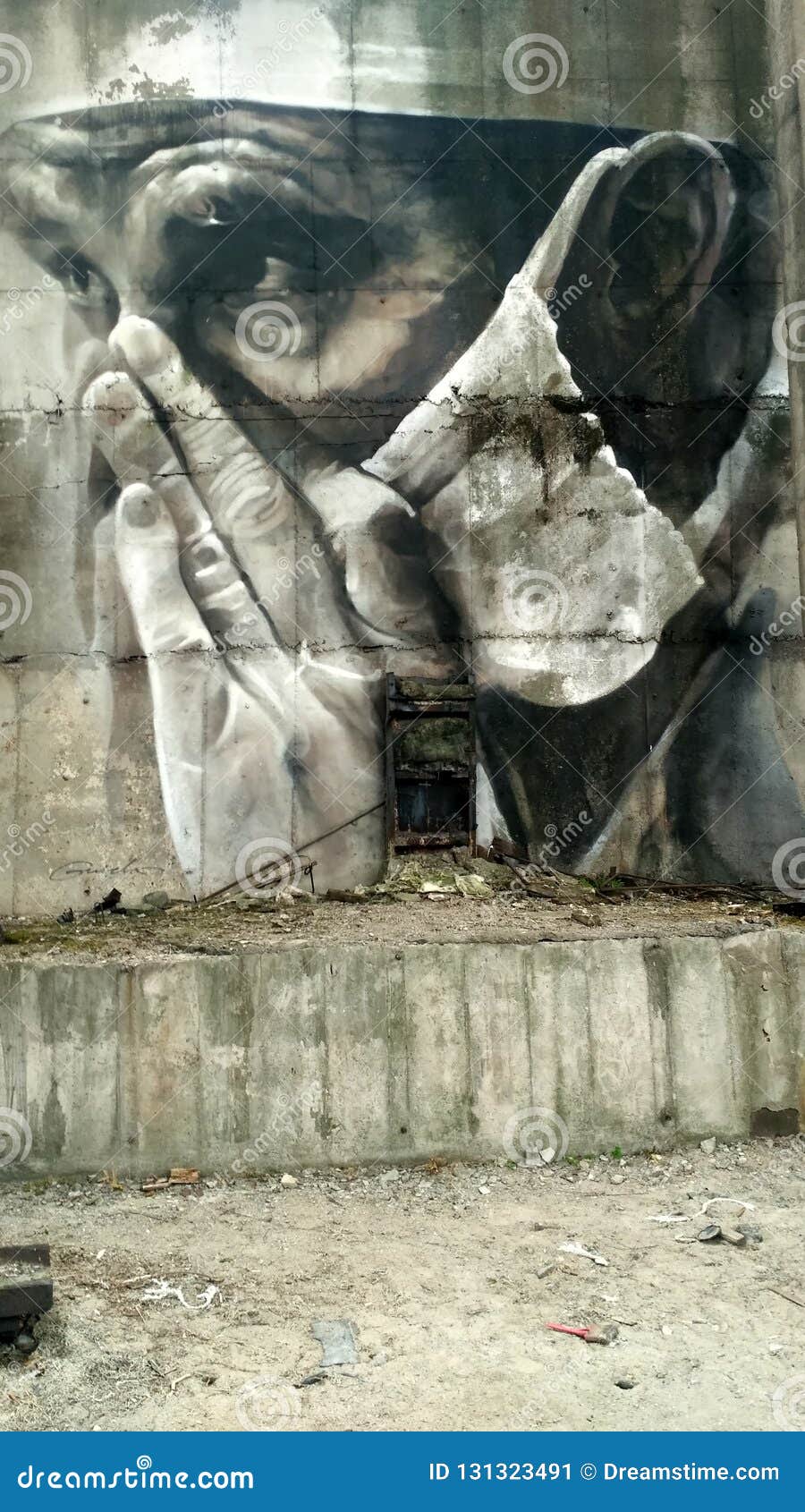 Graffiti. Chornobyl Zone. editorial photo. Image of military 131323491