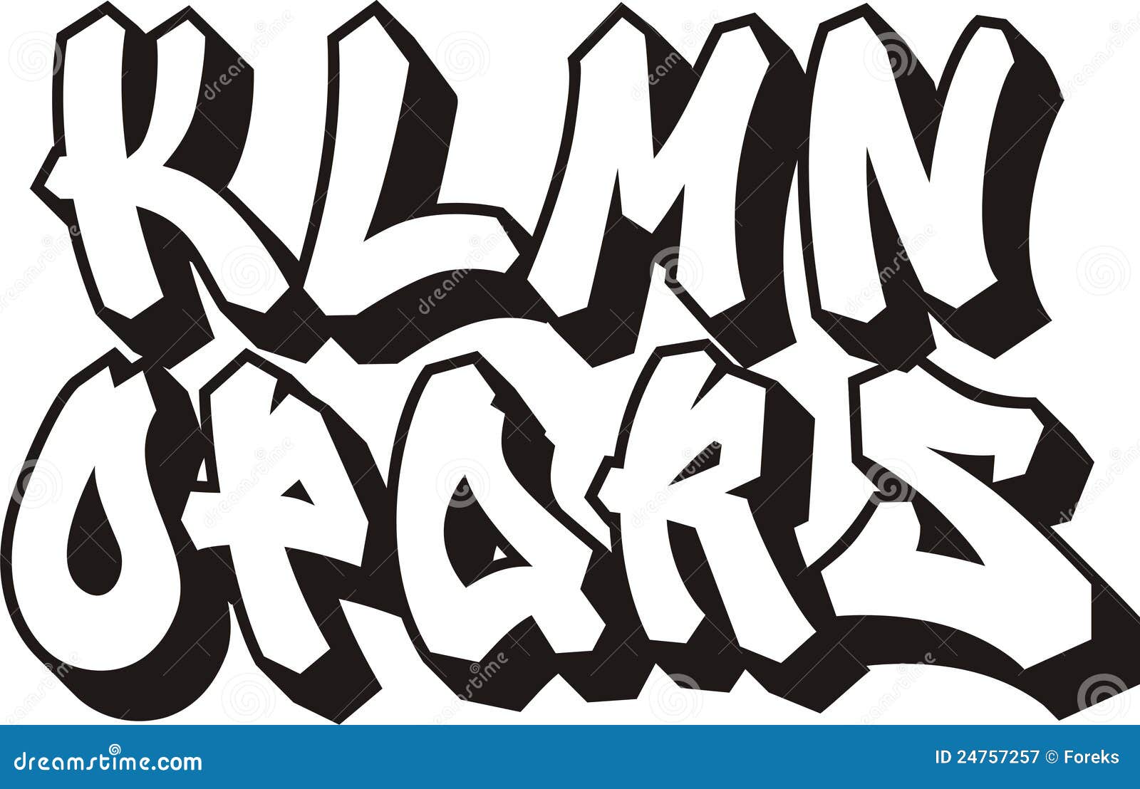 Graffiti Font Part 2 Stock Vector Illustration Of Text Calligraphy 24757257