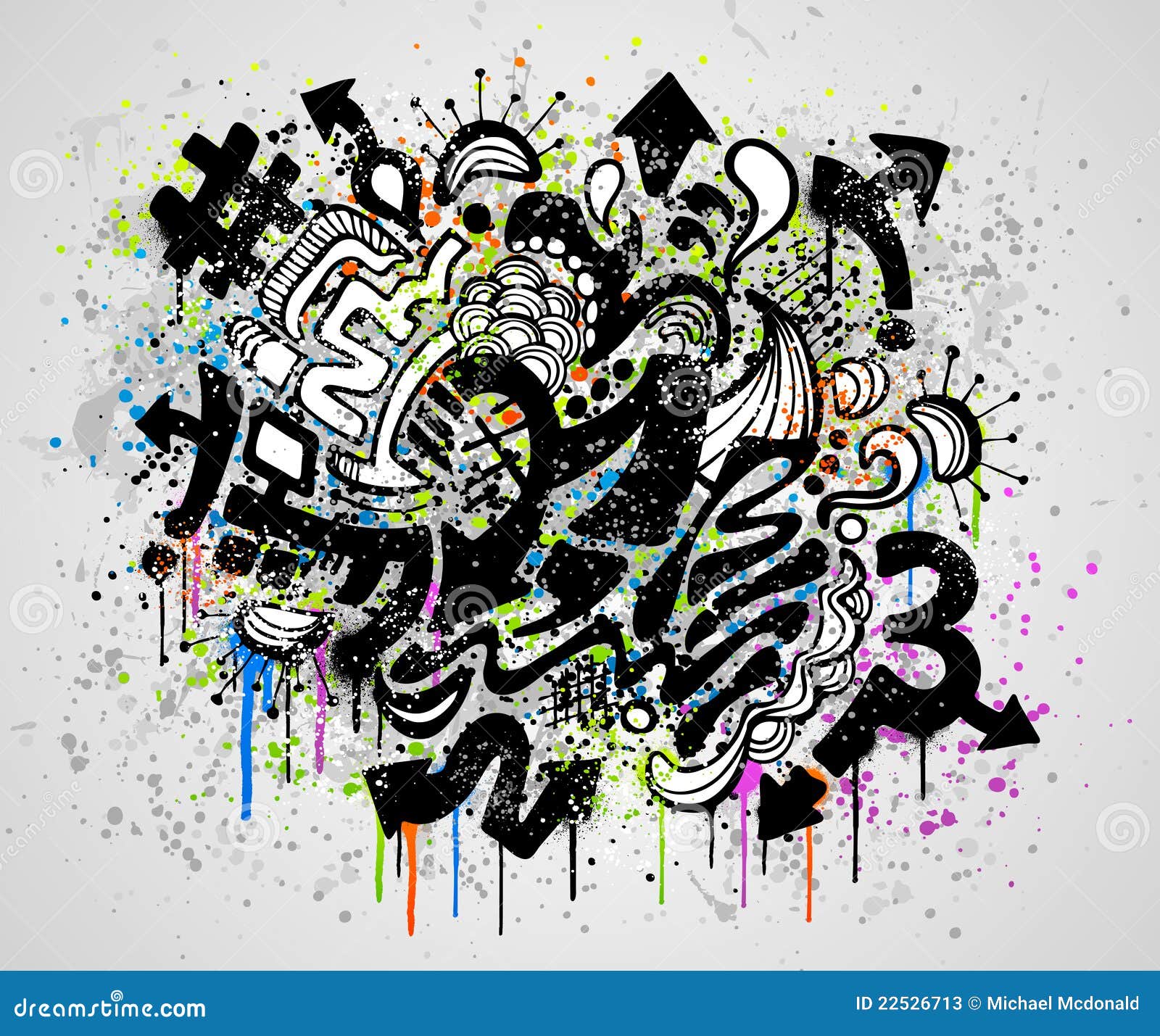 Graffiti Grunge Design Stock Vector Illustration Of Abstract 22526713