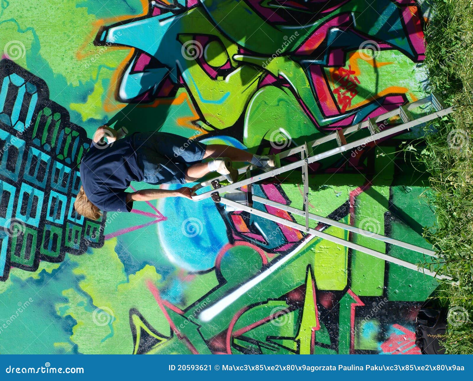 Graffiti, Lublin, Poland editorial photo. Image of concrete 20593621