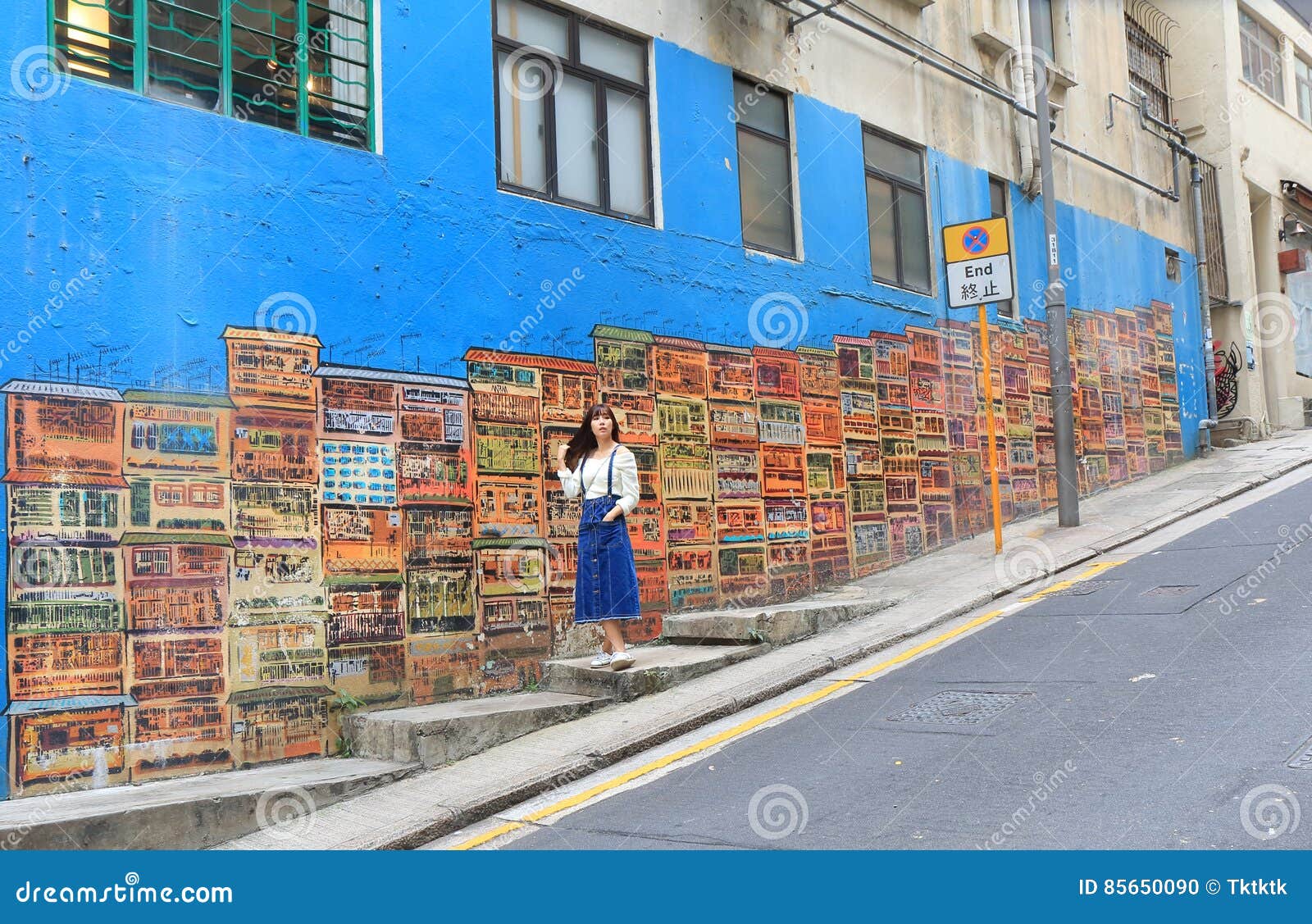 Graffiti Street Art Hong Kong Editorial Image Image of people, asia