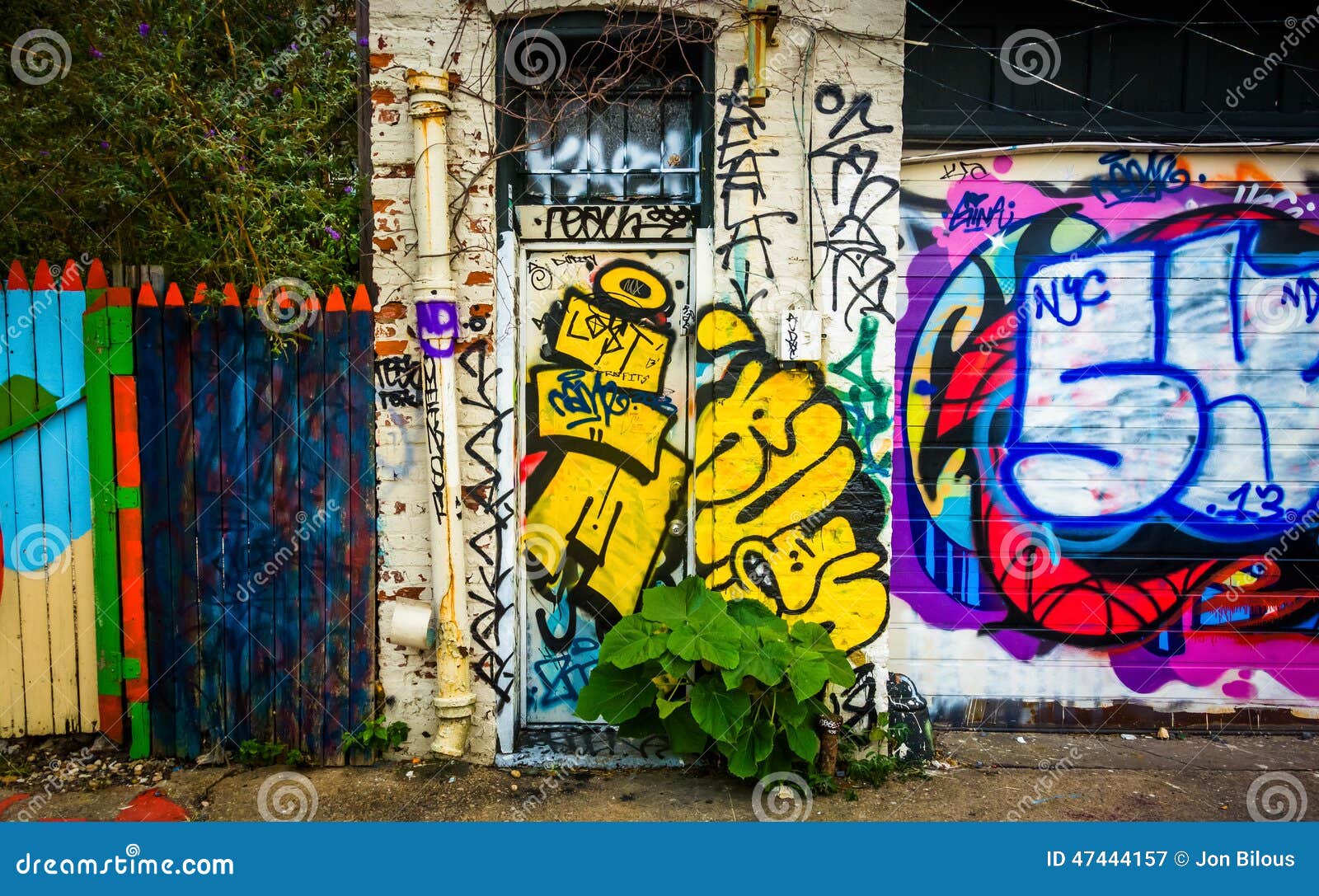 Graffiti on a Wall in Baltimore, Maryland. Stock Image Image of urban