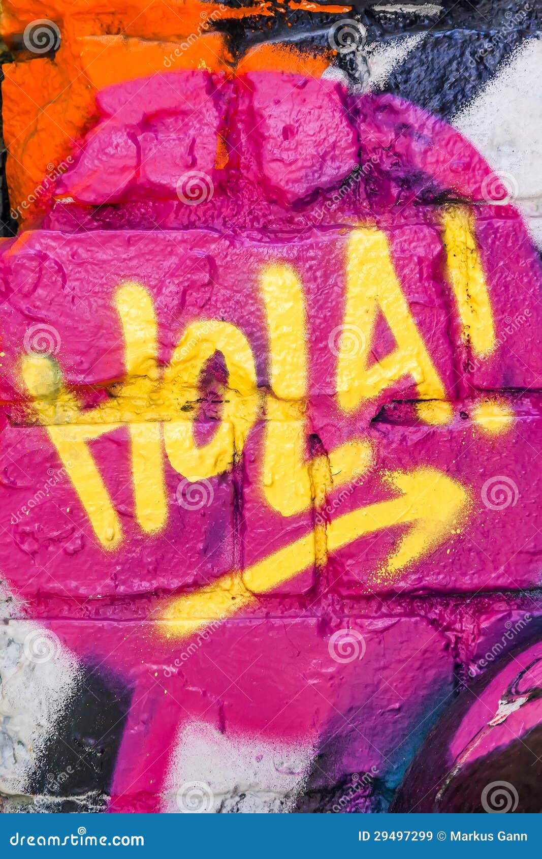 graffiti word hola