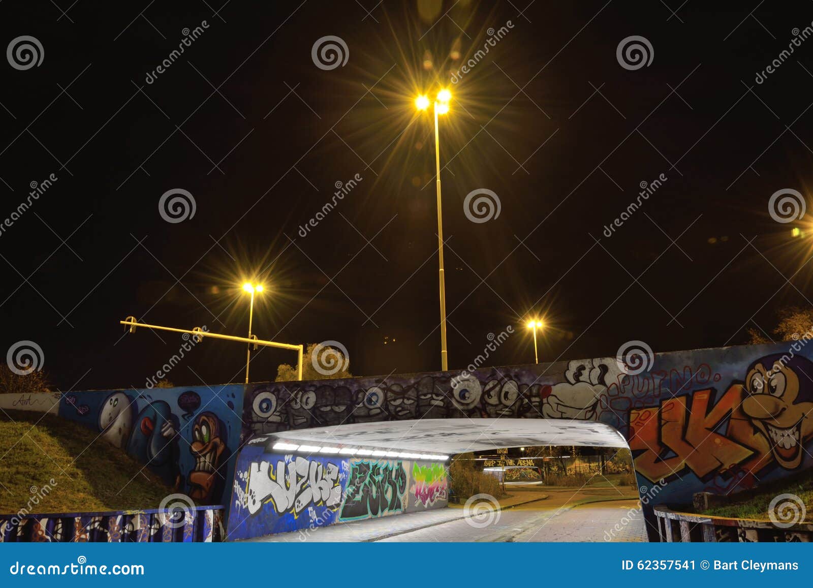 Graffiti Zone Called the Bearcage Editorial Photo Image of outside