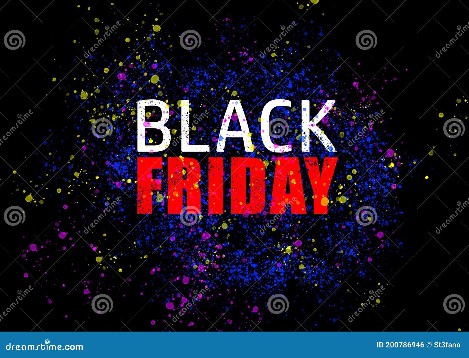 grafica con effetto 3d per il periodo di vendita relativo al black friday