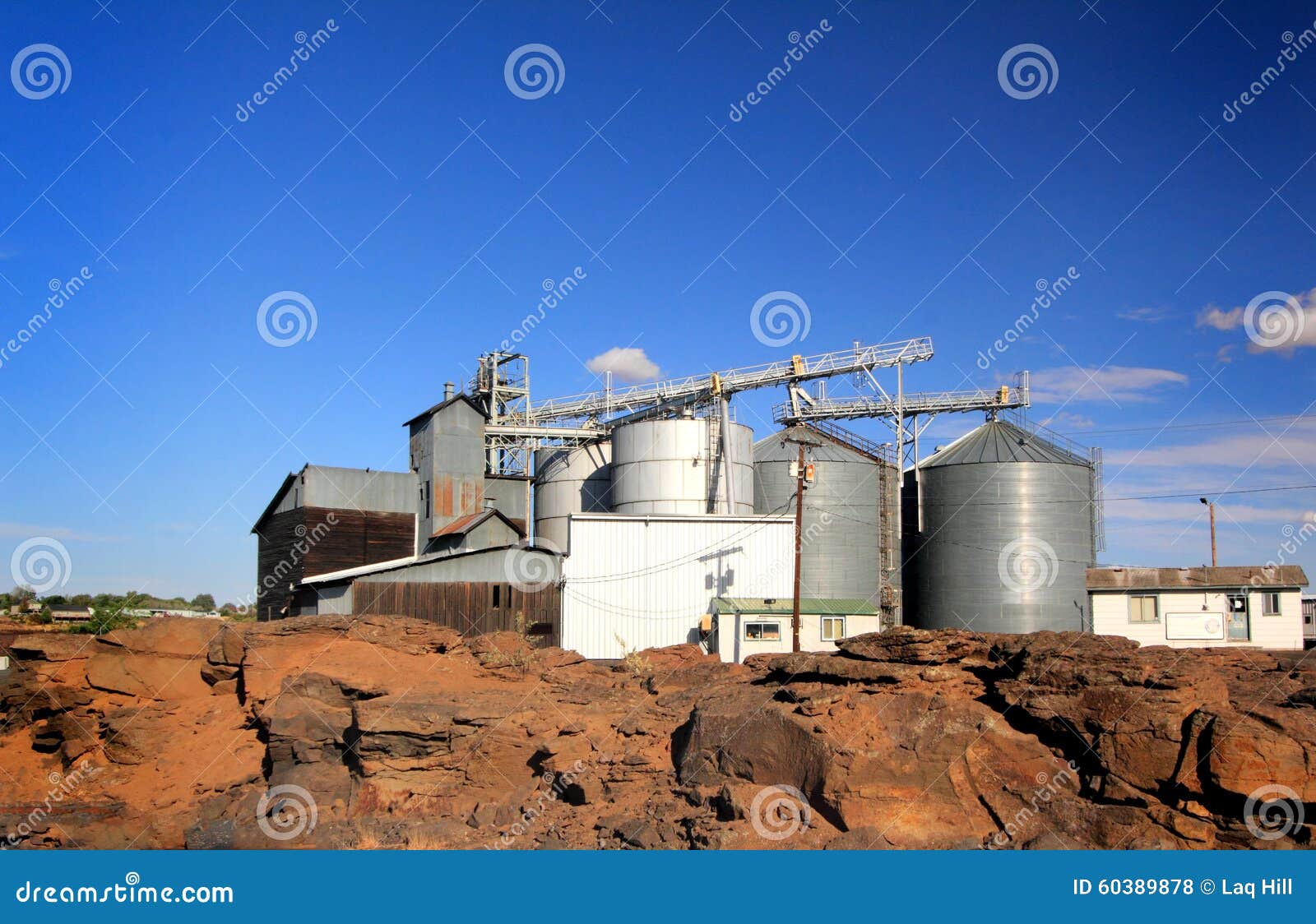 Grain Bin Complex stock photo. Image of collection, america 60389878