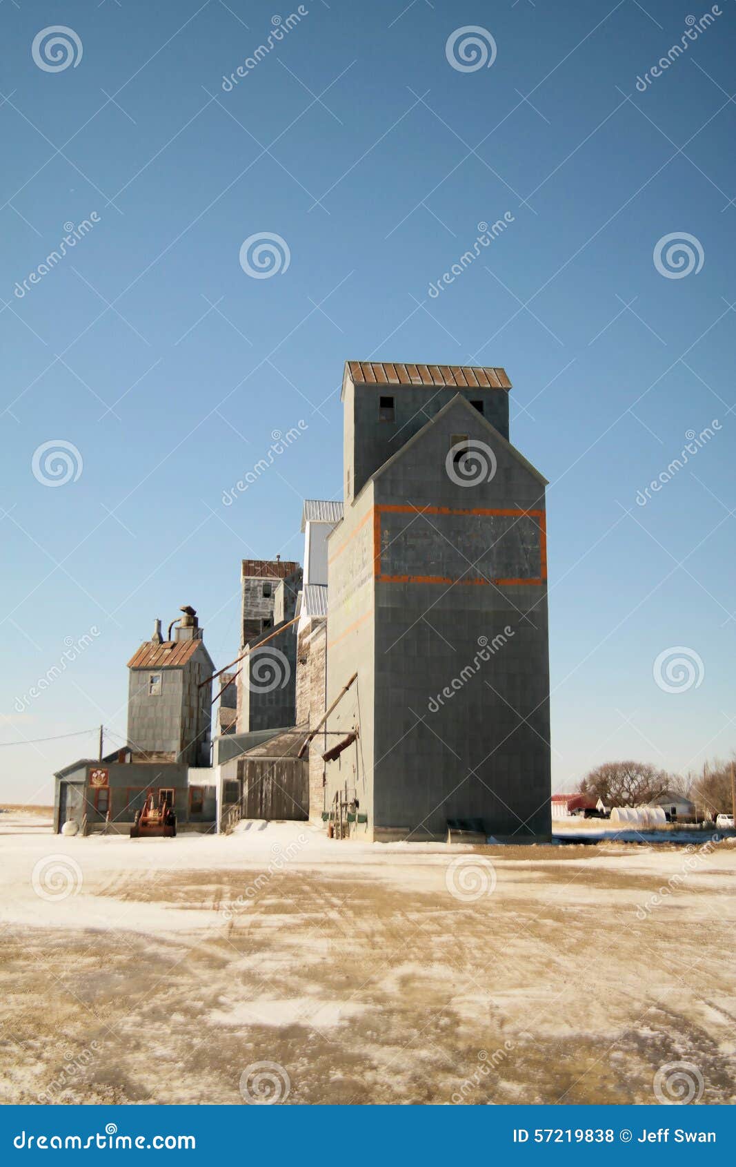 Grain bins stock photo. Image of montana, buildings, rural 57219838