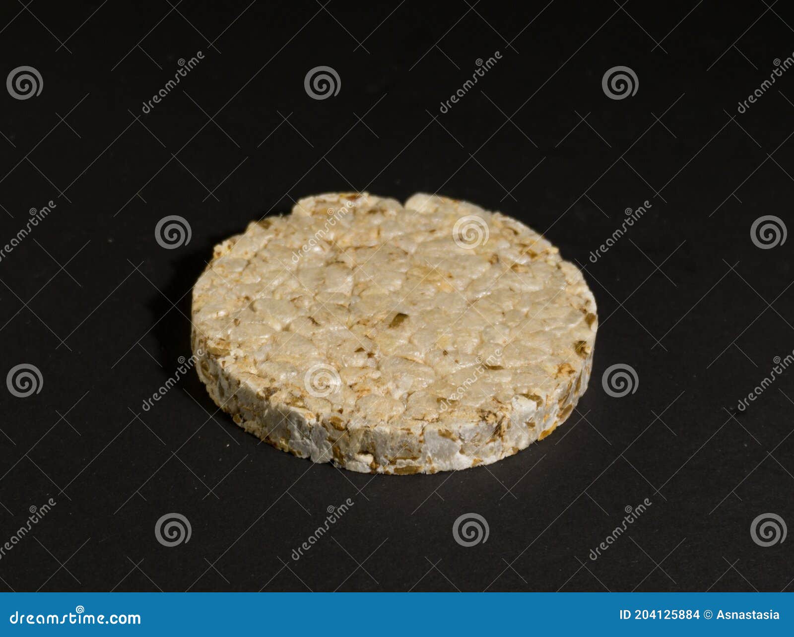 Grain Crispbreads Crispy Rice And Diet Bread. Stack Of Puffed Whole