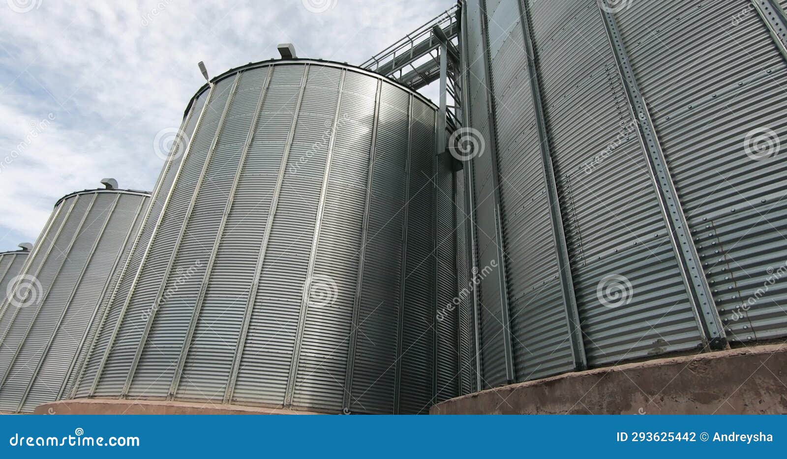 Grain Dryer Containers. a Plant for Processing and Harvesting Animal