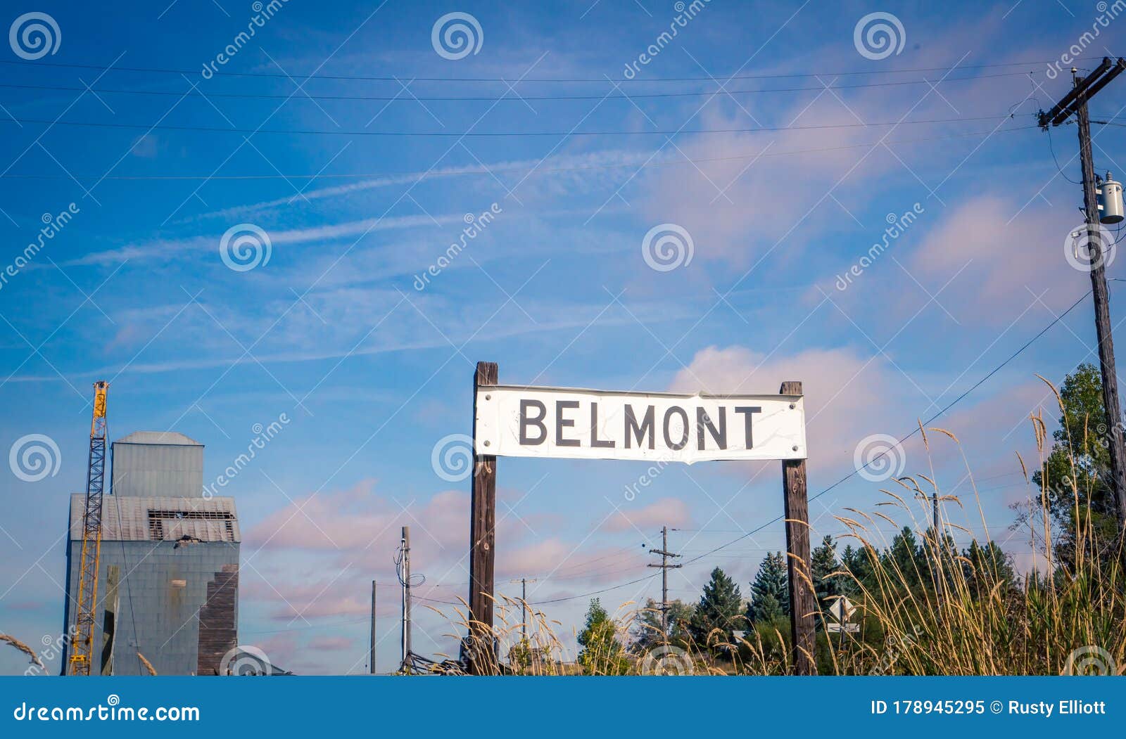 Grain Elevator in Belmont Washington Stock Image Image of palouse