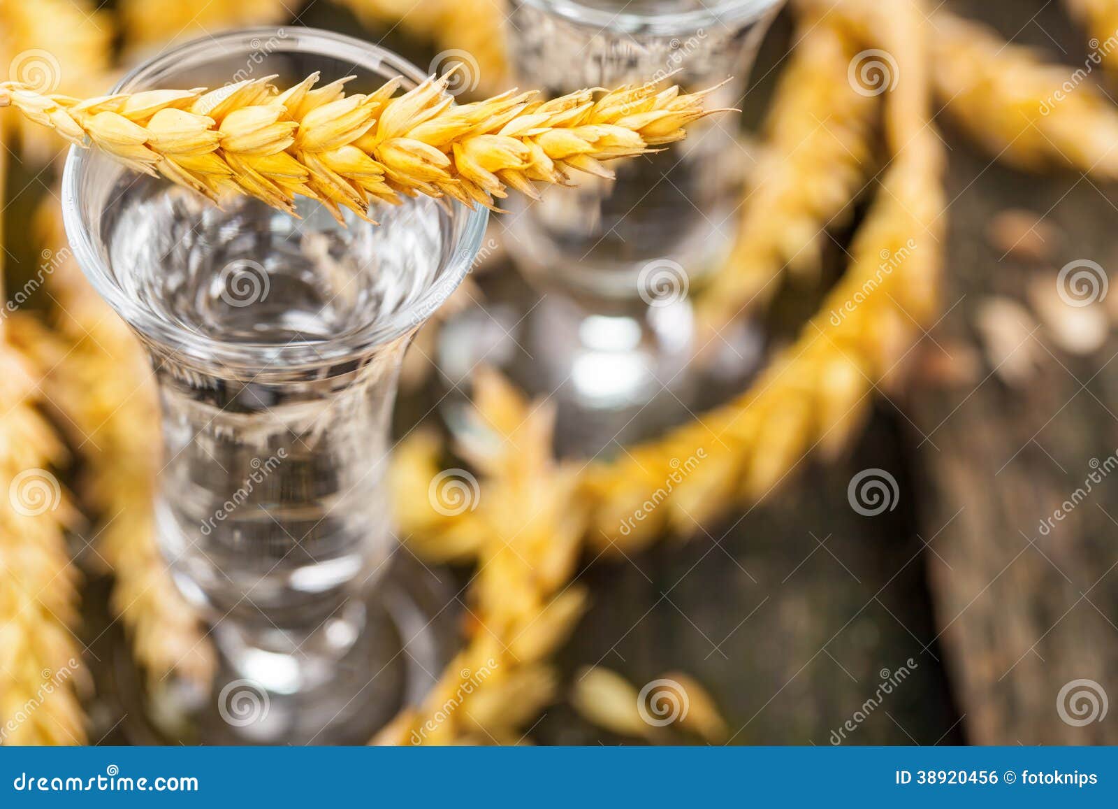 Grain, with Grain Liquor on Wood Stock Photo Image of malt, drink