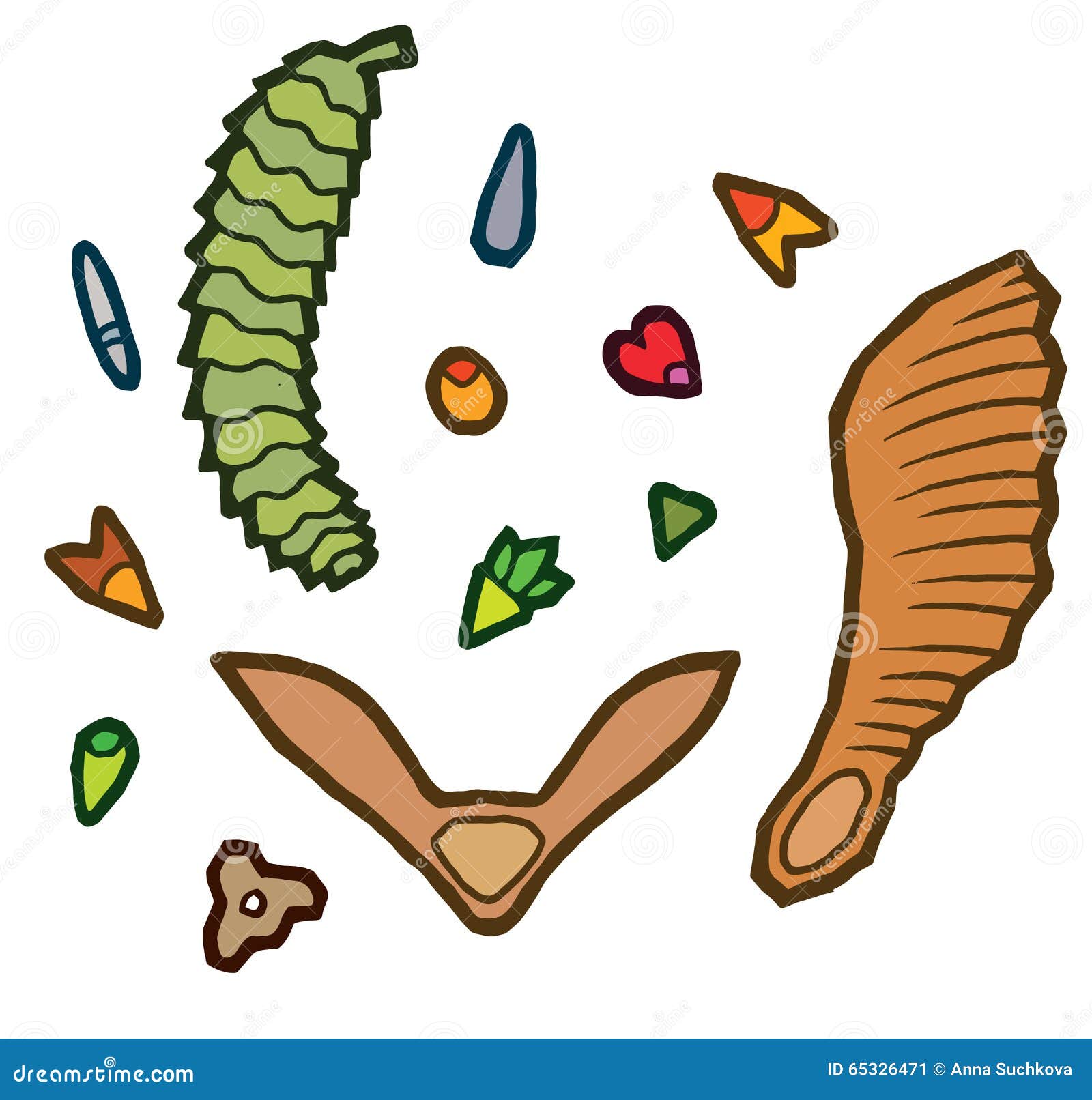 Graines D Arbre D Automne Illustration De Vecteur Illustration Du Automne 65326471