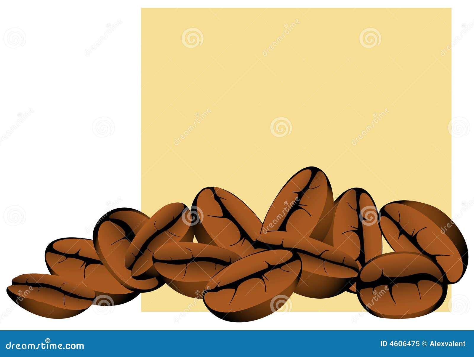 Grains of coffee stock vector. Illustration of ceramics 4606475