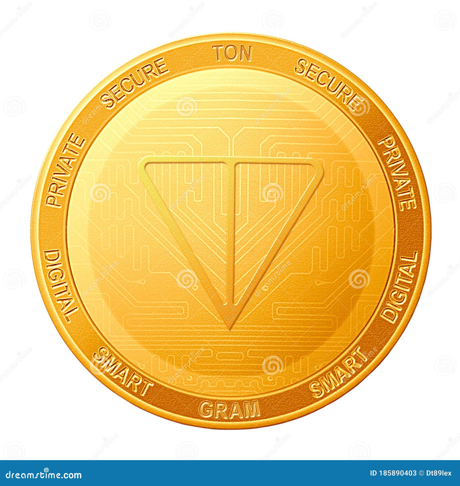 sne Vibrere Skæbne GRAM TON Coin Isolated on White Background; GRAM Cryptocurrency; TON  Blockchain Stock Illustration - Illustration of crypto, chain: 185890403