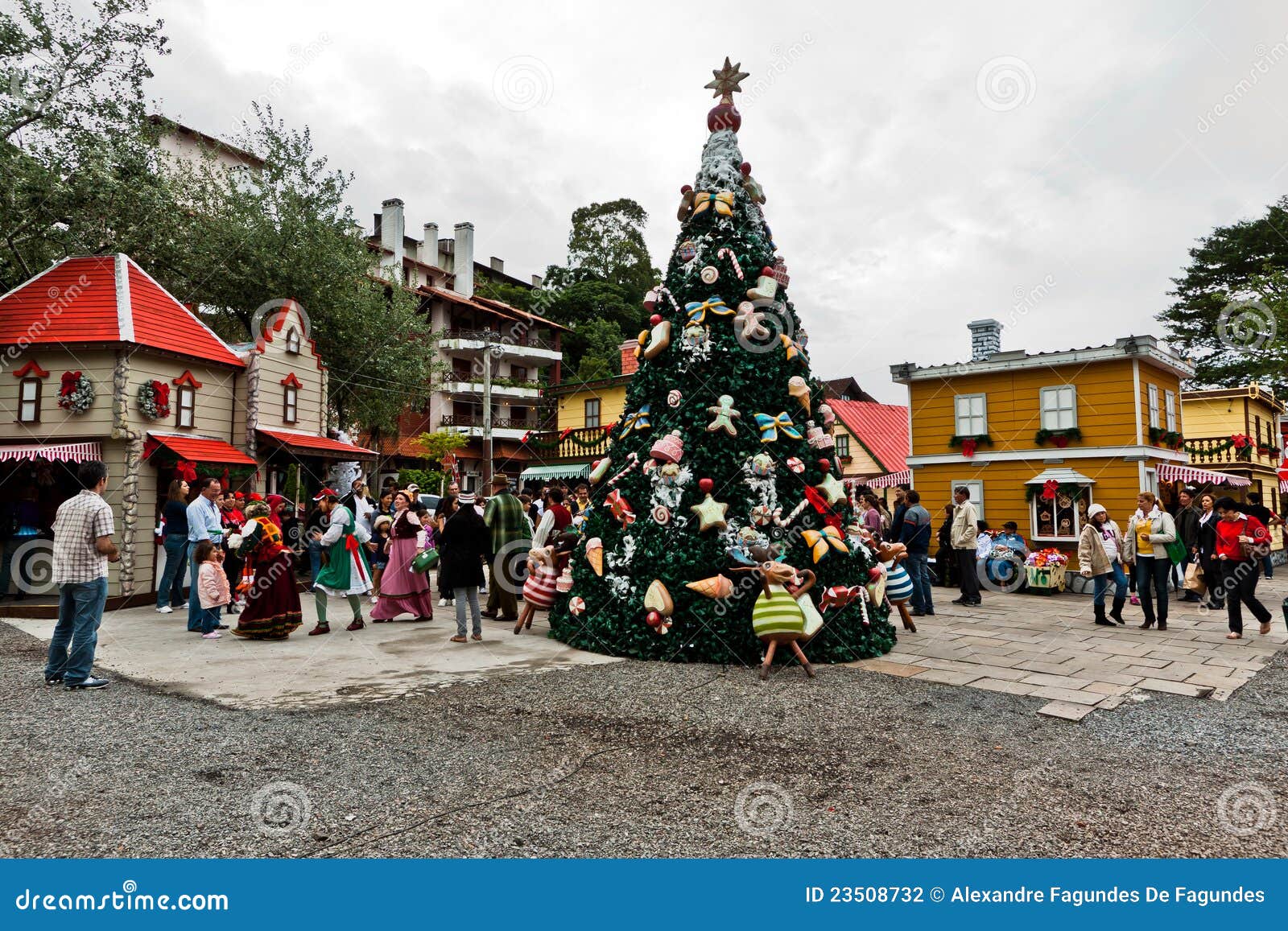 Gramado Christmas Tree South of Brazil Editorial Photography ...