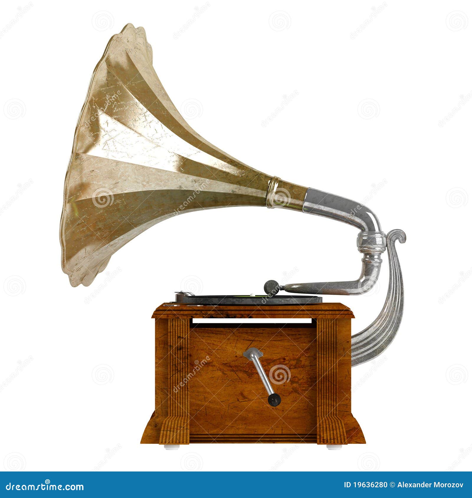 Grammofono illustrazione di stock. Illustrazione di strumento 19636280