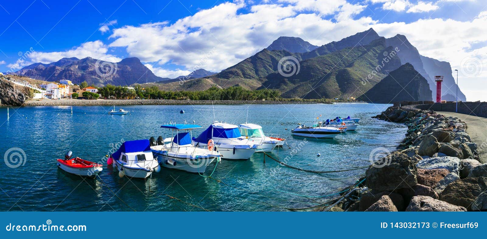 gran canaria island- picturesque traditional fishing village la aldea de san nicolas de tolentino