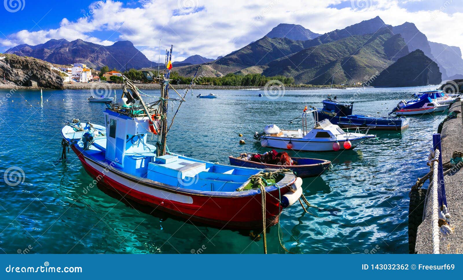 gran canaria island- picturesque traditional fishing village la aldea de san nicolas de tolentino